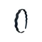 Minimalist Style Wave Headband-Black