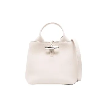 LONGCHAMP Small Le Roseau Leather Tote Bag