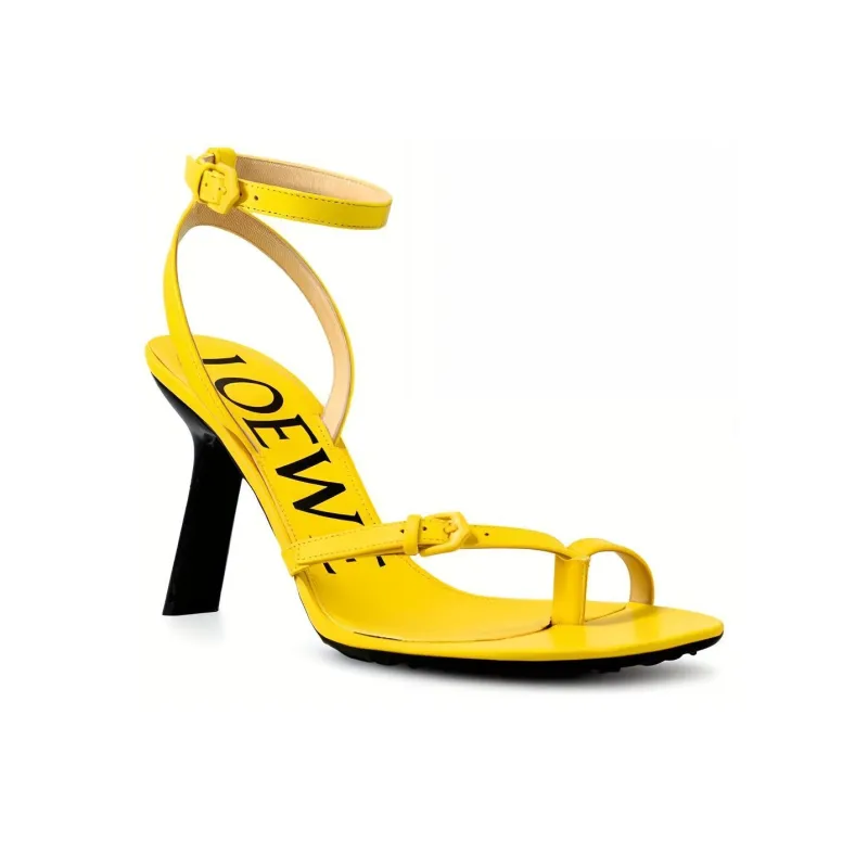 LOEWE One Strap Sandals Women's Yellow-3