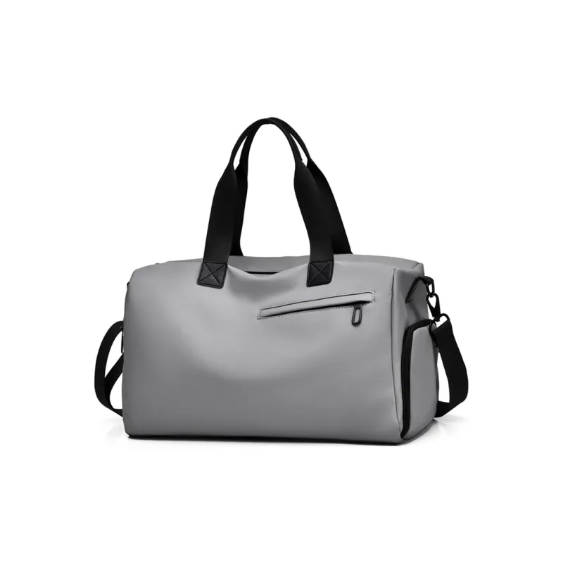 PVC Gym Bag Travel Bag Large Size Unisex Trendy Black/Simple Gray/Khaki-4