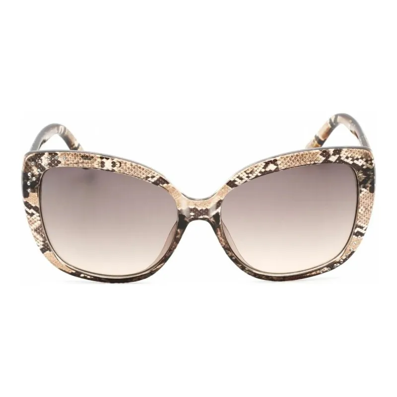 GUESS Resin Butterfly Sunglasses Women's Tan-1