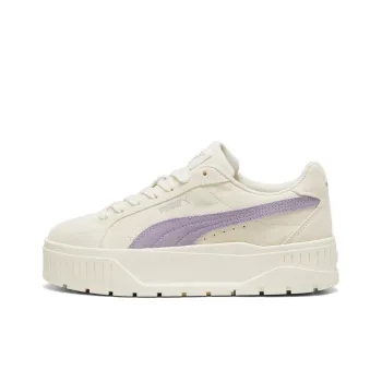 PUMA Karmen II Wear-resistant And Lightweight Low-Top Skateboard Shoes Women's Beige Purple