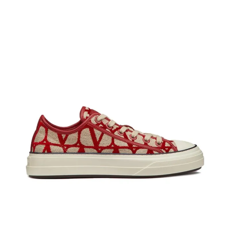 Valentino Garavani Monogram-pattern Lace-up Sneakers-1