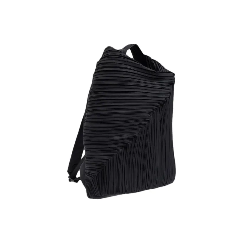 PLEATS PLEASE ISSEY MIYAKE Polyester Backpack Women's Black-1