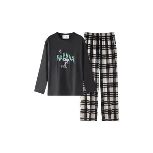 Beiyan x SNOOPY Pajama Set Women's Gray