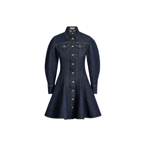 SCANLAN THEODORE Long-Sleeved Dresses Women's Indigo/Indigo Blue