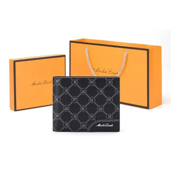 MashaLanti PVC Card Holder Wallet Men's Black