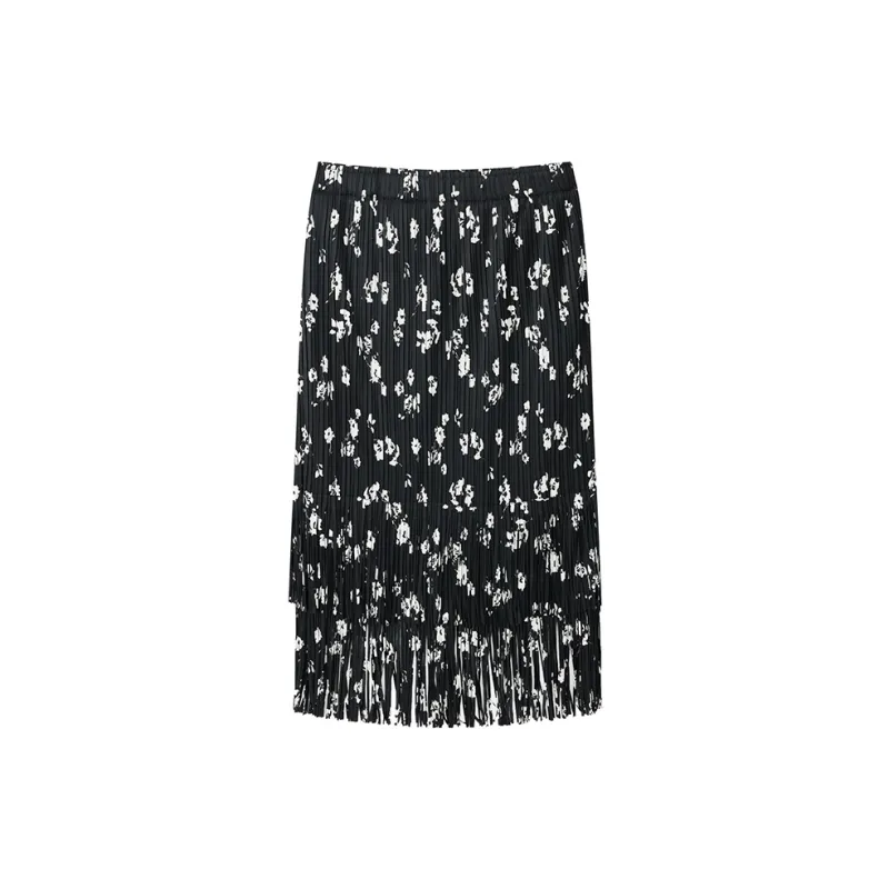 Yu Qianwen Casual Long Skirts Women's-1
