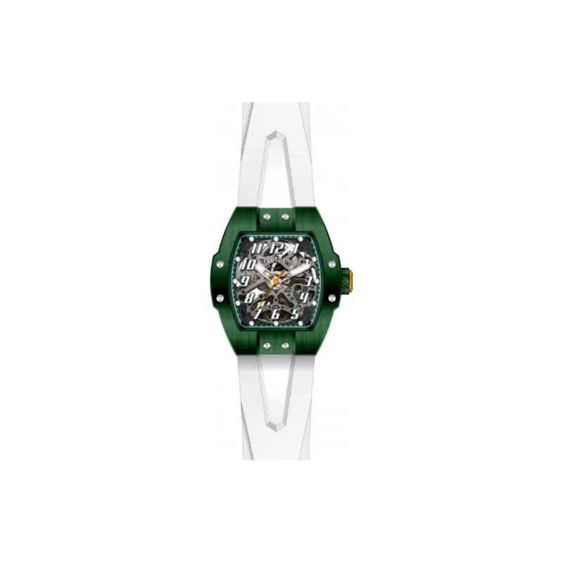 INVICTA S1 Rally JM Collection Wrist Watch Automatic Mechanical Movement Silicone Strap 44mm Cut-Out Dial Men's Watches-2