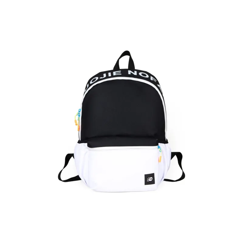 SEVENMOONS Nylon Fabric Backpack Unisex Black/White/Green/Blue/Yellow/Black/Red/Pink-6