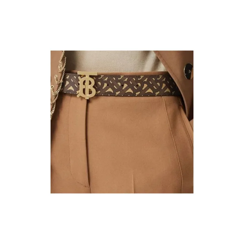 Burberry Monogrammed Logo Buckled Belt-2