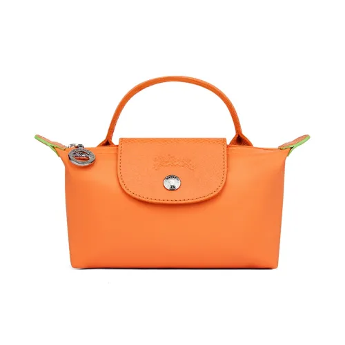 LONGCHAMP Le Pliage Green Canvas Dumpling Bag Handbags Small Size Women's Sand