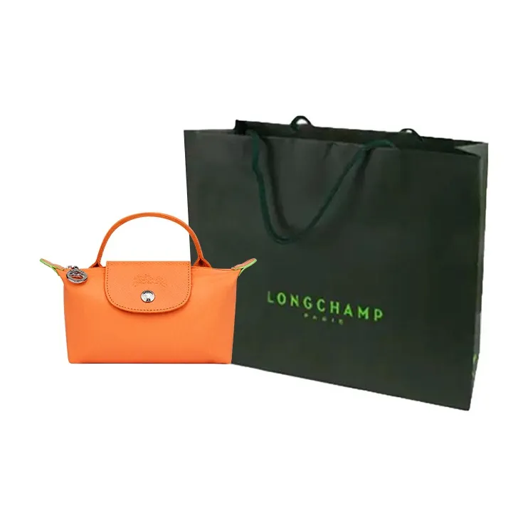 LONGCHAMP Le Pliage Green Canvas Dumpling Bag Handbags Small Size Women's Sand-5
