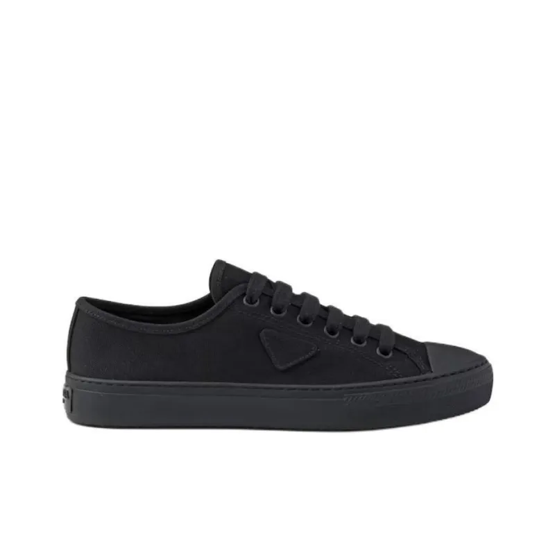 PRADA Hemp Low Top Skateboard Shoes Men's Black-1