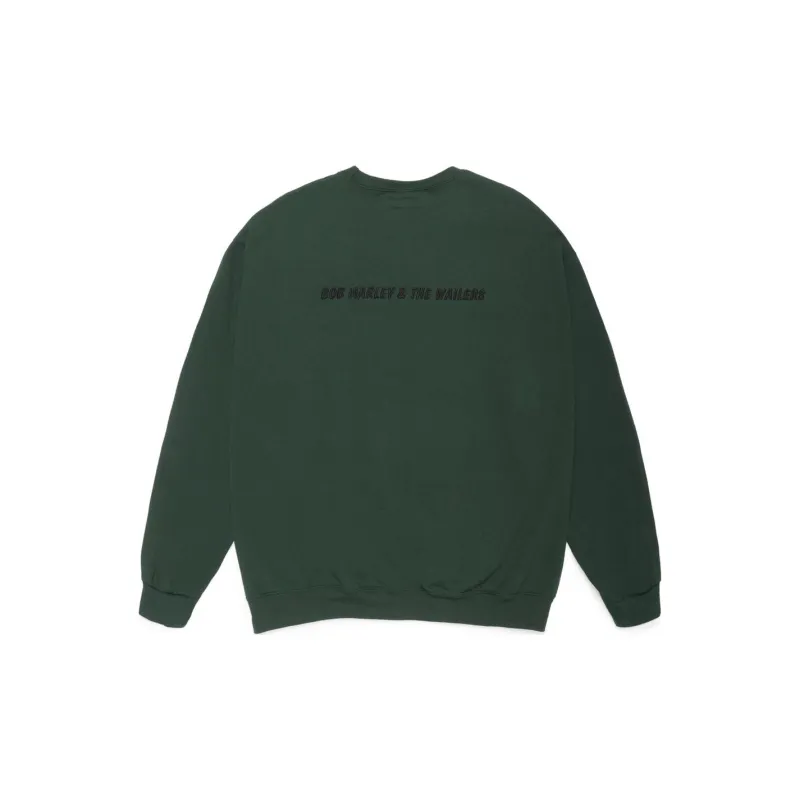 WACKO MARIA Bob Marley Co-branded Edition Sweatshirts Unisex Green-1