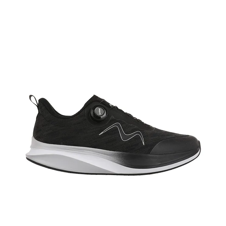 MBT Breathable Coverage Rebound Low Top Long Distance Running Running Shoes Men's Black-1