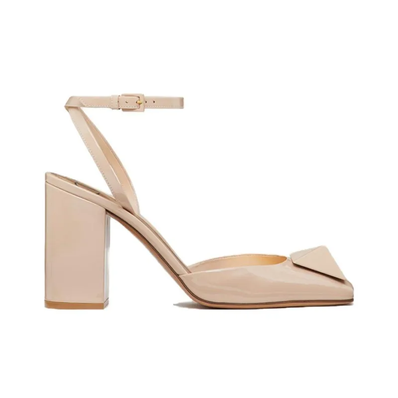 Valentino One Stud High Heels 9cm Women's Pink-1
