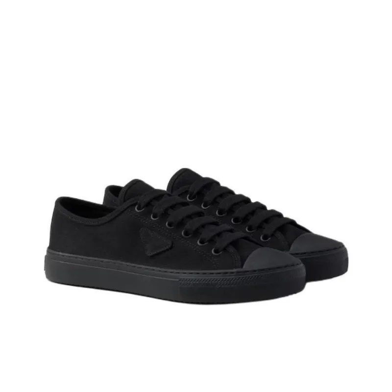 PRADA Hemp Low Top Skateboard Shoes Men's Black-2