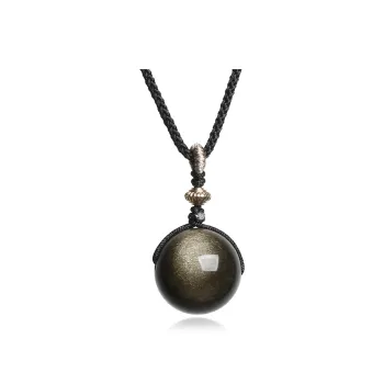 Moon Jewelry Obsidian Jade Necklaces Unisex