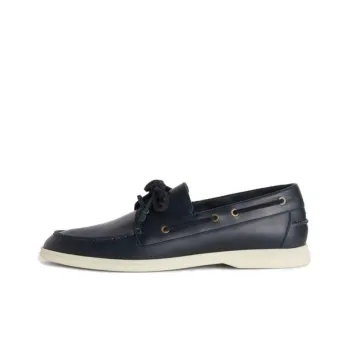 Loro Piana Sea Sail Walk Boat Shoes Men's Black