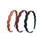 Minimalist Style Wave Headband-Orange+Coffee+Black