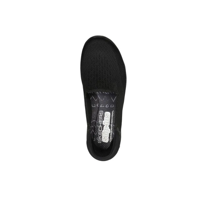 Skechers Reggae Fest Anti Slip Wear Resistant Low Top Casual Shoes Women's Black-3
