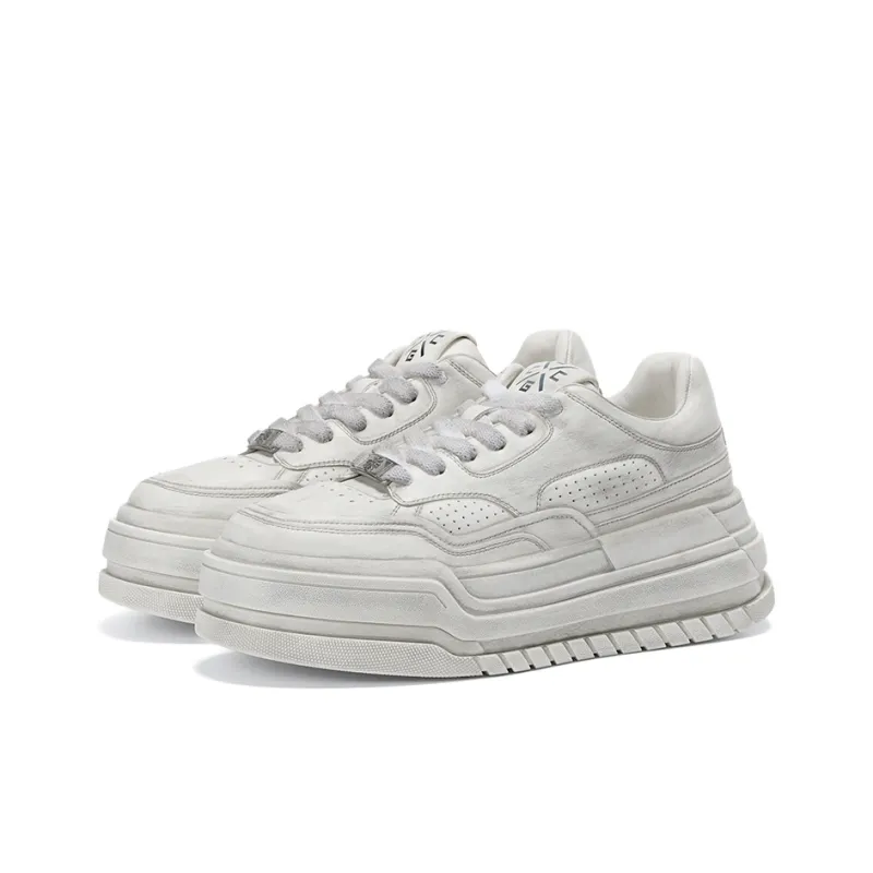 GG CC Skateboard Shoes Women's Low Top White/Ecru-2