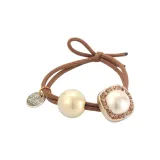 Coffee Pearl Hair Tie