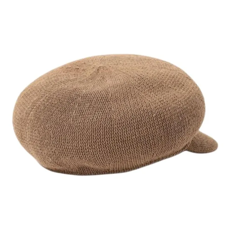 Beams Rayon, Polyester, Cotton Recycled Fiber Berets Kids' Beige-4