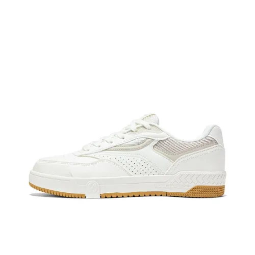 361° Wear-Resistant Slip-Resistant Low-Top Skateboard Shoes Women's White