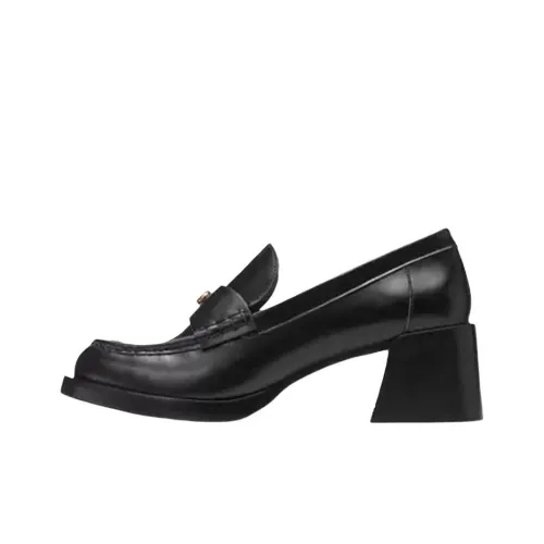 COACH Natalie Loafers 5cm Women's Black