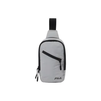 FILA Nylon One Shoulder Crossbody Fanny Pack Sling Bags Regular Unisex Gray
