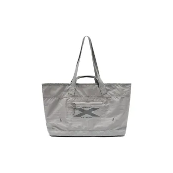 SMFK Sandlight Metal Nylon Fabric Gym Bag Medium Size Unisex Starry Silver