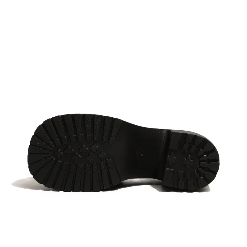 FANNAISHI Loafers Women's Black Glossy Finish/Black Matte/Brown Black-13