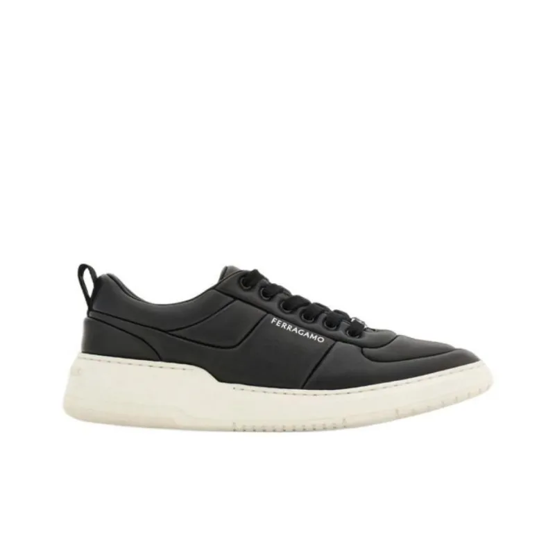 FERRAGAMO Metropolitan Low Top Casual Shoes Men's Black-1