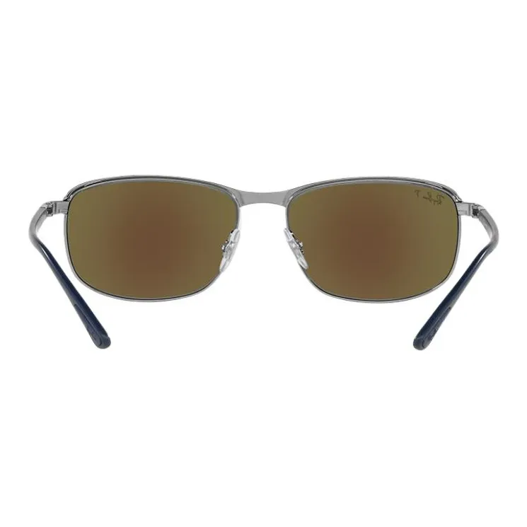 RayBan Metal Oval Sunglasses Unisex Dark Blue-3