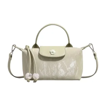 PESASRIE PU Shoulder Bag, Crossbody Bag, Handbag Women's Green/Apricot