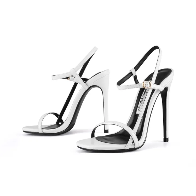 Ganxiaojie Strap Sandals Women's White-3