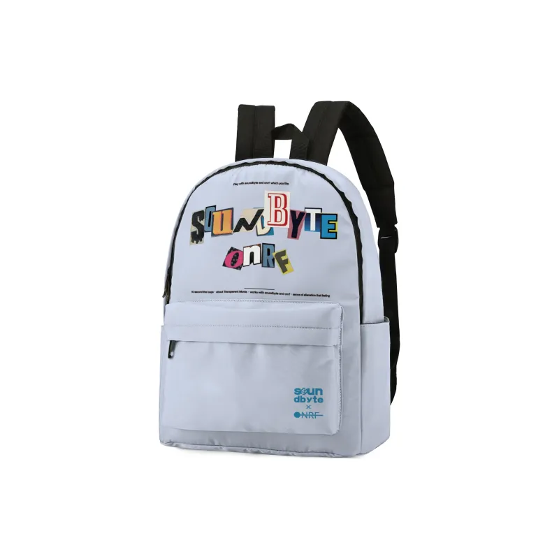 ONRF Polyester Backpack Medium Size Unisex White-6