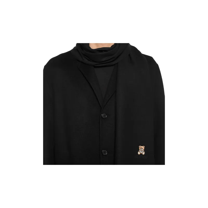 MOSCHINO Knit Scarves Unisex Black-3