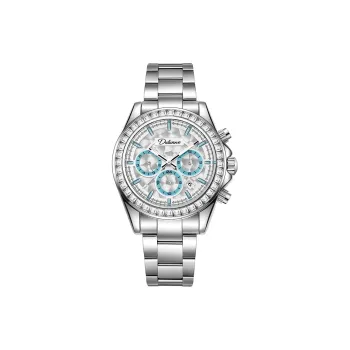 Dulunwe Automatic Mechanical Movement Stainless Steel Watchband Watch Men's Watches White Dial