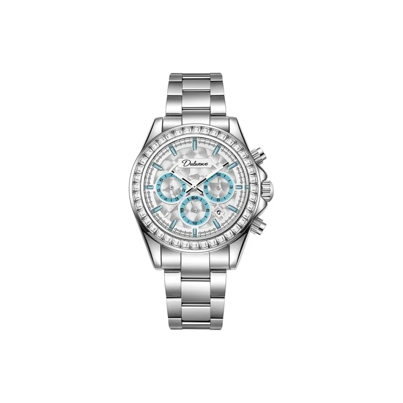 Dulunwe Automatic Mechanical Movement Stainless Steel Watchband Watch Men's Watches White Dial-0