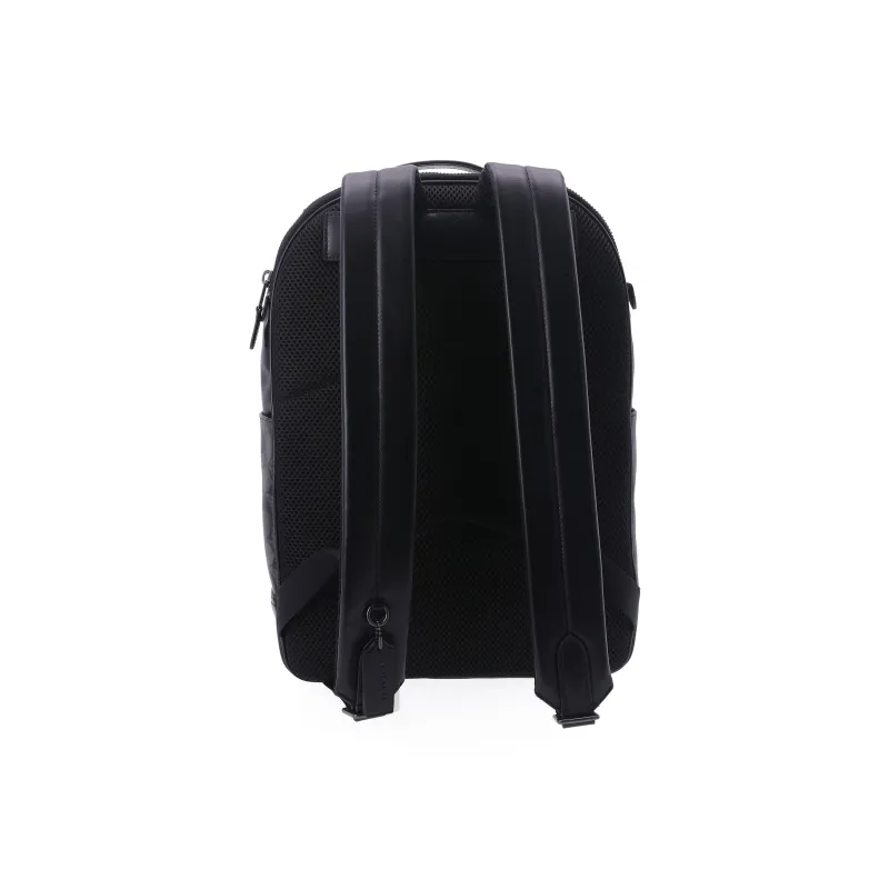 COACH Graham Canvas With Calfskin Backpack Large Size Men's Black Monogram-4