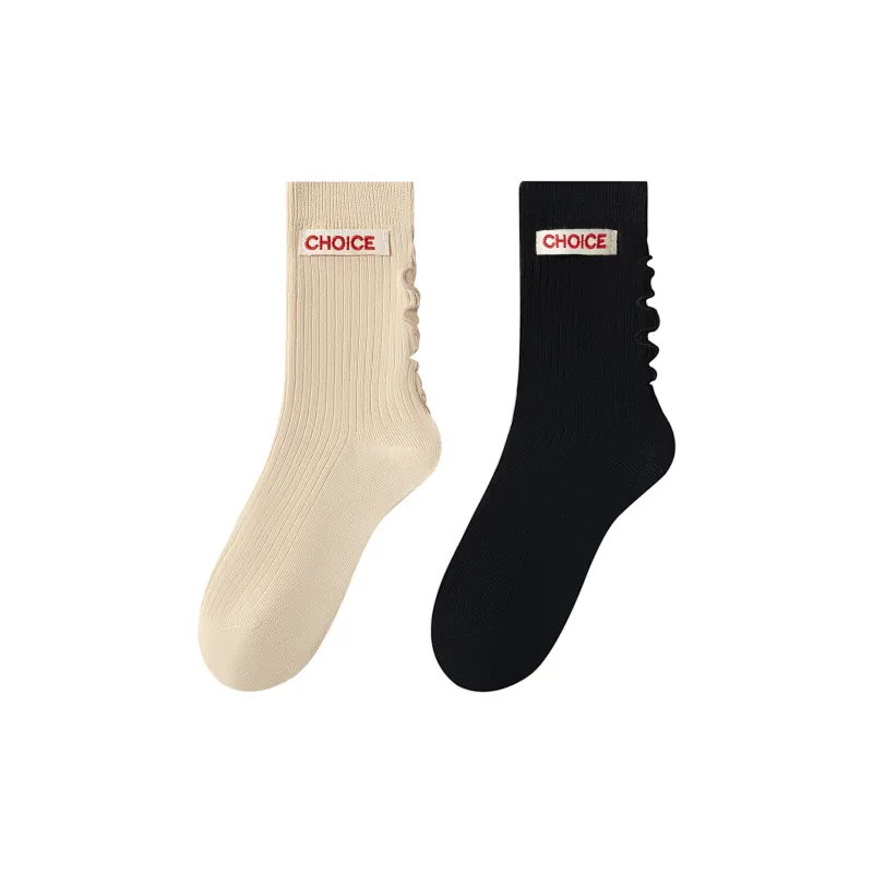 XXLLG Mid Calf Socks Women's 2 Pack-5