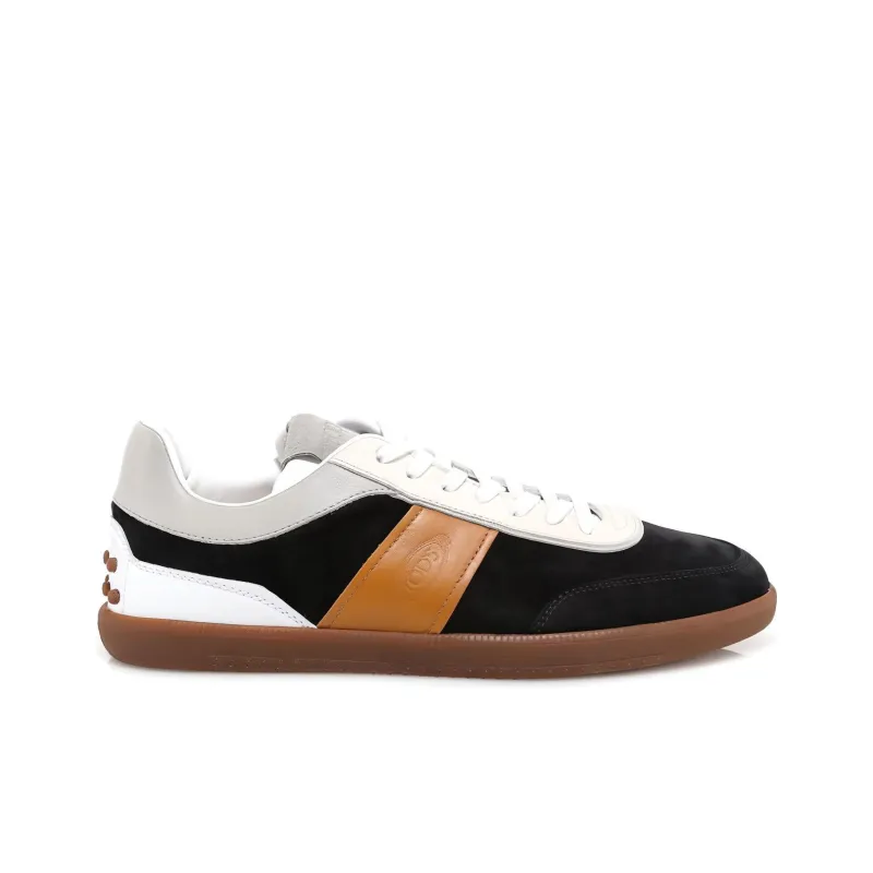 TOD'S Low Top Stylish Skateboarding Shoes Men's Black Brown Gray-1