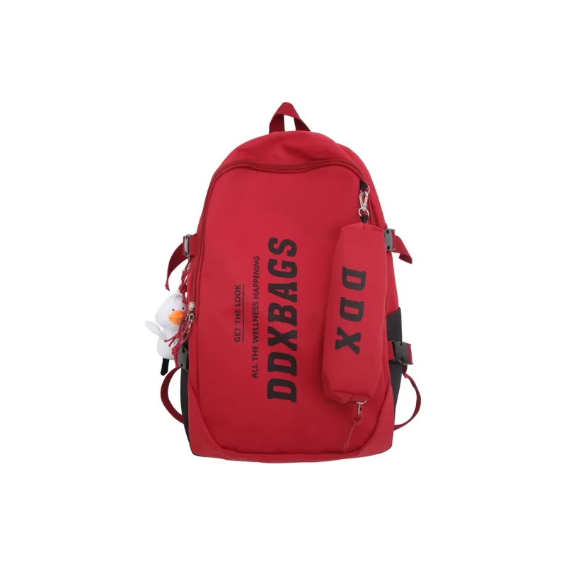 Parker Bear Nylon Backpack Regular Unisex Black/Ecru/Blue/Red/Purple-7