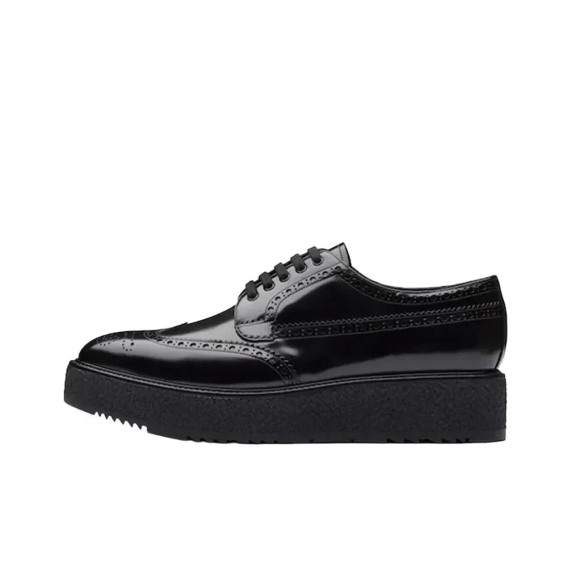 PRADA Platform Shoes Men's Black-0