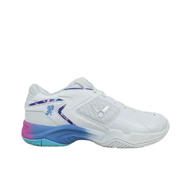 VICTOR 9200 Packs Slip Resistant Breathable Moisture Wicking Low Top Badminton Shoes Unisex White-1