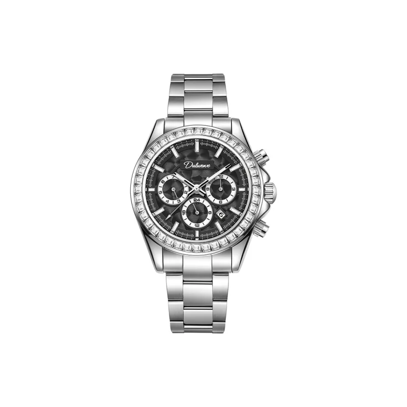 Dulunwe Automatic Mechanical Movement Stainless Steel Watchband Watch Men's Watches White Dial-3