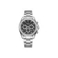 6055B Black Dial Steel Band